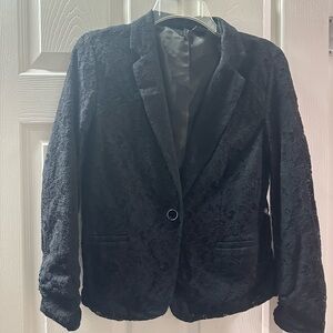 New Directions Black Lace Women's Blazer